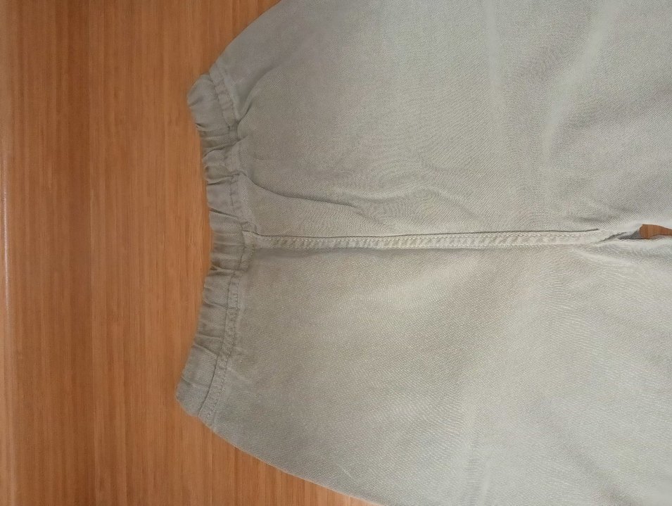 haki Kadın tencel  Pantolon - Görsel 3