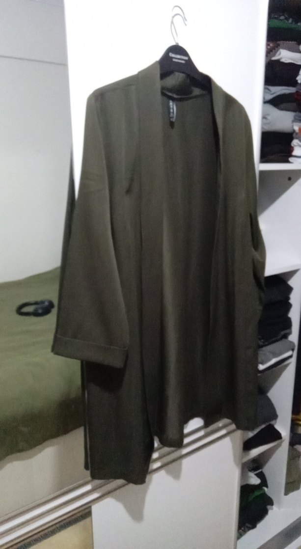 haki yeşil Midi Ofis Kadın - Görsel 4