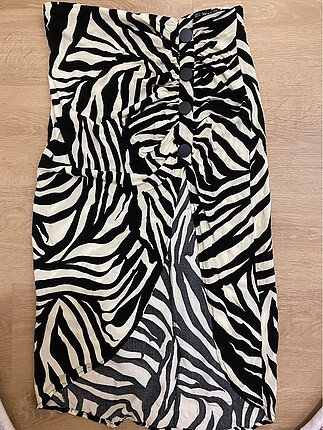 l Beden siyah Renk Etek zebra desen