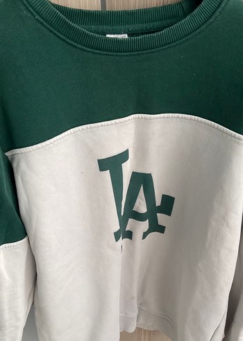 Yeşil Gri Baskılı Uzun Kollu Sweatshirt - Görsel 2