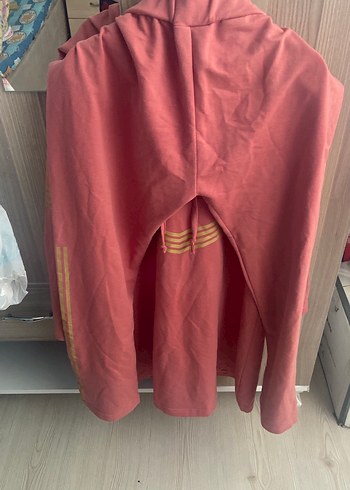 Uzun Kollu Kırmızı Çizgili Tunik - Görsel 2