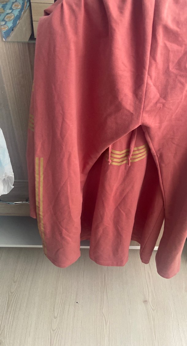 Uzun Kollu Kırmızı Çizgili Tunik - Görsel 3