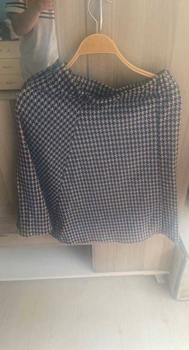 Gri Triko Midi etek - Görsel 2