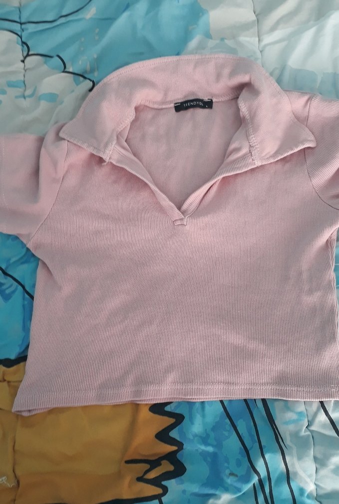 Kızlar için Beyaz Polo Tişört - Görsel 3