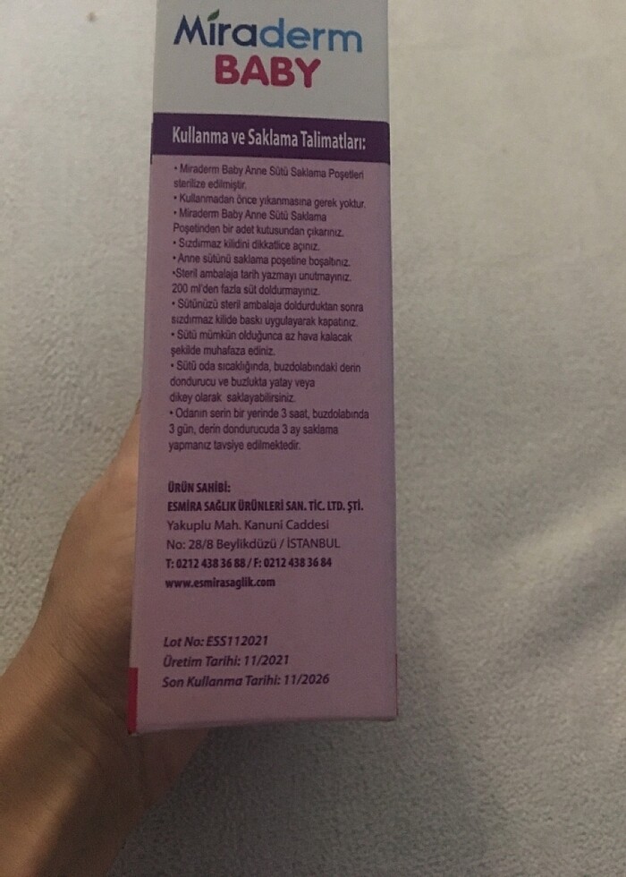 Anne sütü saklama poşeti - Görsel 2