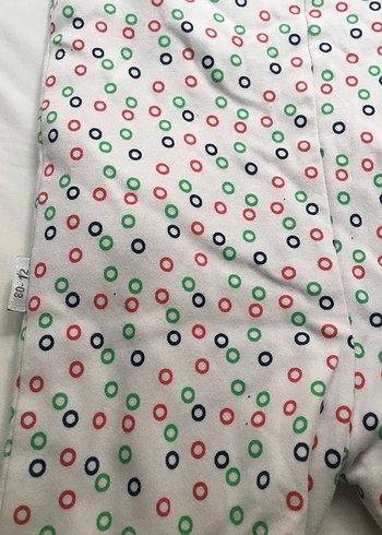 Renkli Puantiyeli Fermuarlı Bebek Tulum - Görsel 5