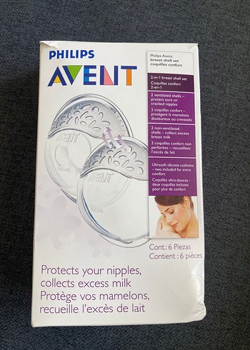 Philips Avent Göğüs Kalkanı 6'lı Beyaz