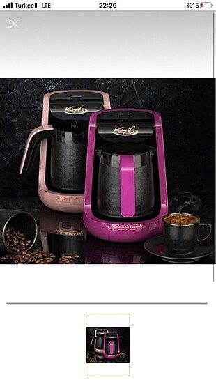Rose Gold Abdullah Efendi Keyif Kahve Makinası
