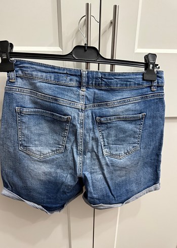 38 Beden Mavi Mini Denim Şort