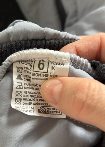 Gri Fermuarlı Erkek Bebek astronot takım - Görsel 3