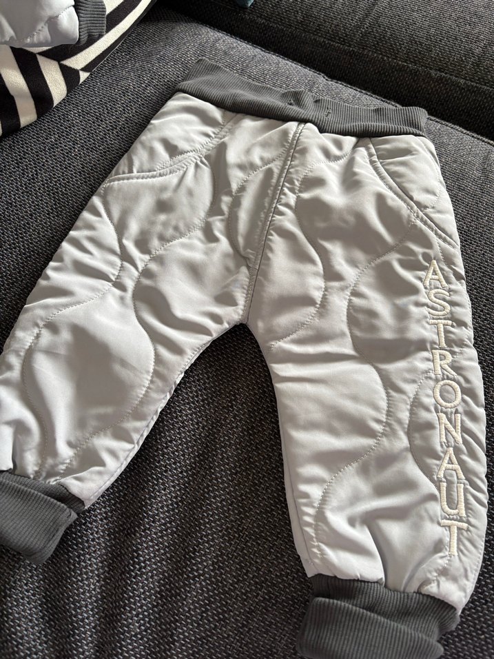 Gri Fermuarlı Erkek Bebek astronot takım - Görsel 5