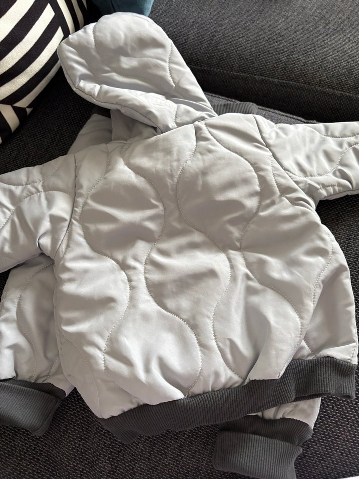 Gri Fermuarlı Erkek Bebek astronot takım - Görsel 4