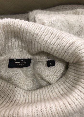 Pierre Cardin Gri Örgü Balıkçı Yaka Kadın Kazak