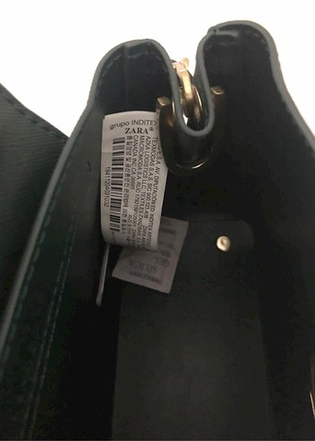 Zara Siyah Deri Kadın Omuz Çantası