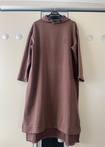 Kapüşonlu sweat tunik - Görsel 3