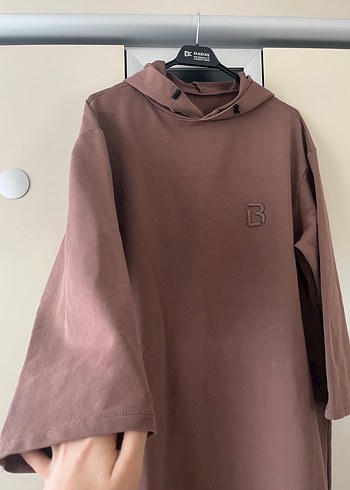 Kapüşonlu sweat tunik - Görsel 4