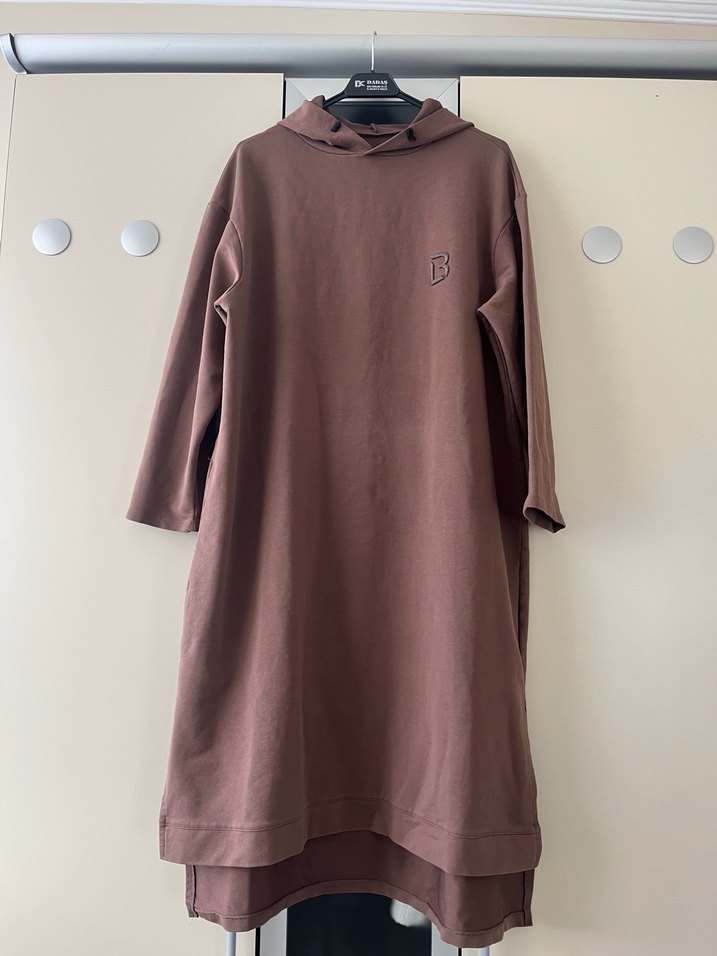 Kapüşonlu sweat tunik - Görsel 3