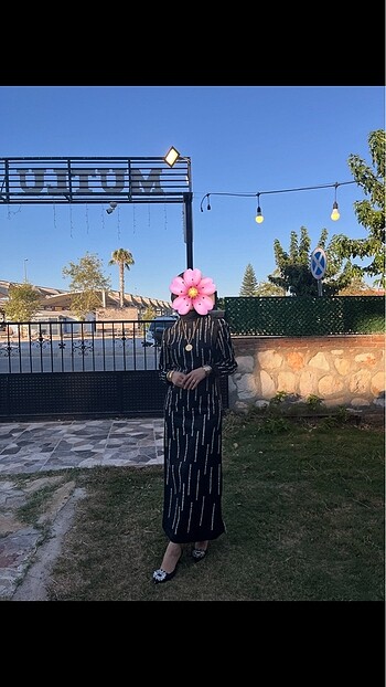 m Beden siyah Renk Tesettür abiye