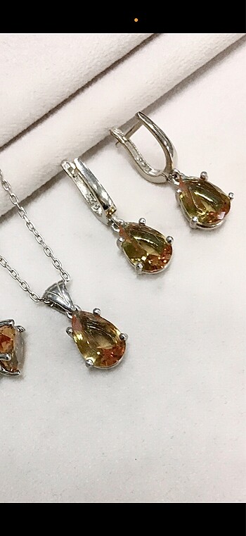 Diğer 925 ayar gümüş zultanit taşlı set
