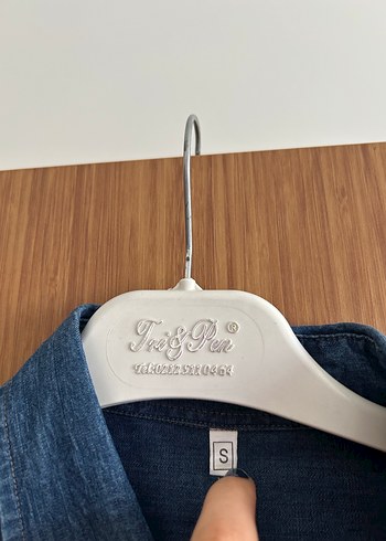 s Beden lacivert Renk Kadın Lacivert Denim Ceket Uzun Kollu