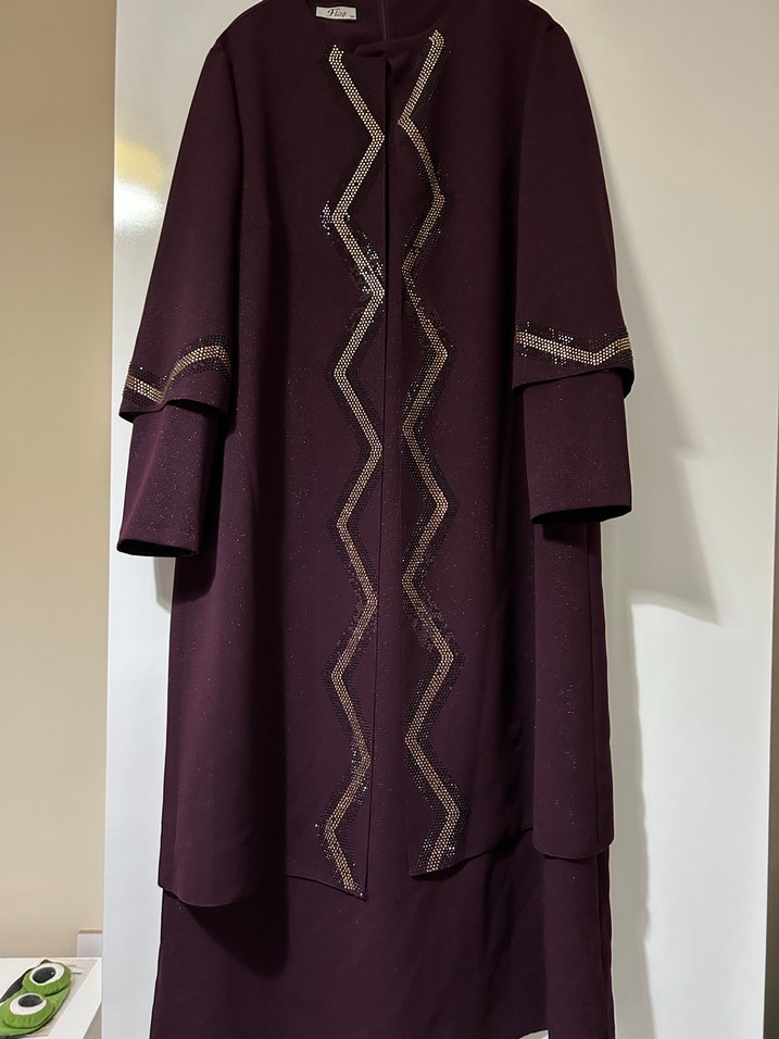 Büyük beden tesettür abiye - Görsel 2