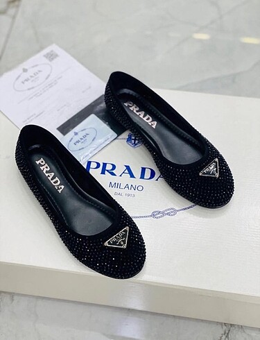 38 Beden siyah Renk Prada Babet