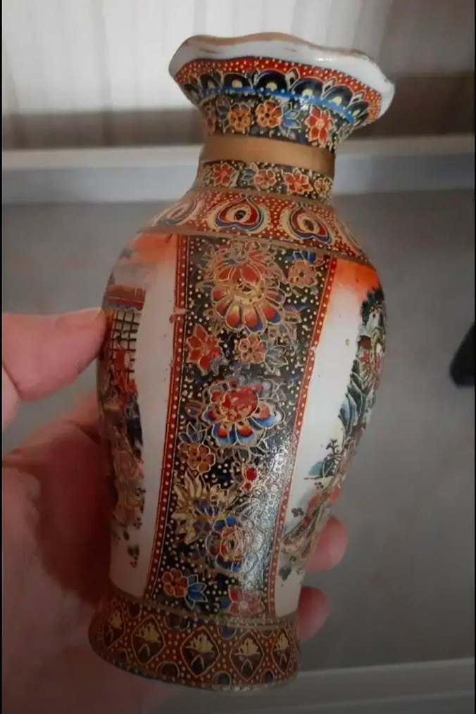 Renkli Desenli Seramik Vazo Çifti - Görsel 5