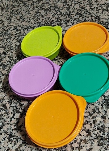 Tupperware 5,li şeker kaplari