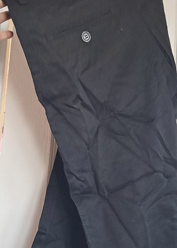 Siyah Erkek Regular Fit Midi Kot Pantolon - Görsel 2