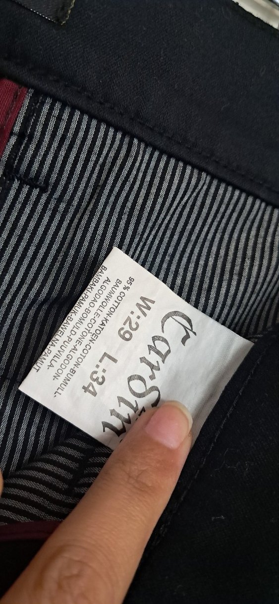 Siyah Erkek Regular Fit Midi Kot Pantolon - Görsel 3