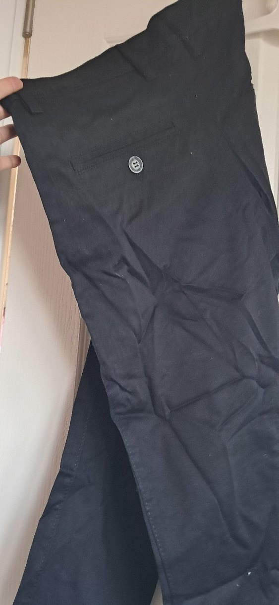 Siyah Erkek Regular Fit Midi Kot Pantolon - Görsel 2