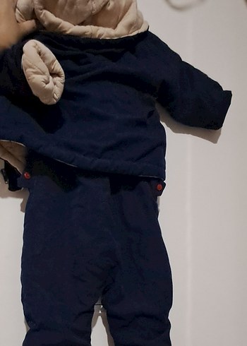 Mavi Erkek Ve Kız Bebek Street Wear Tulumu - Görsel 2