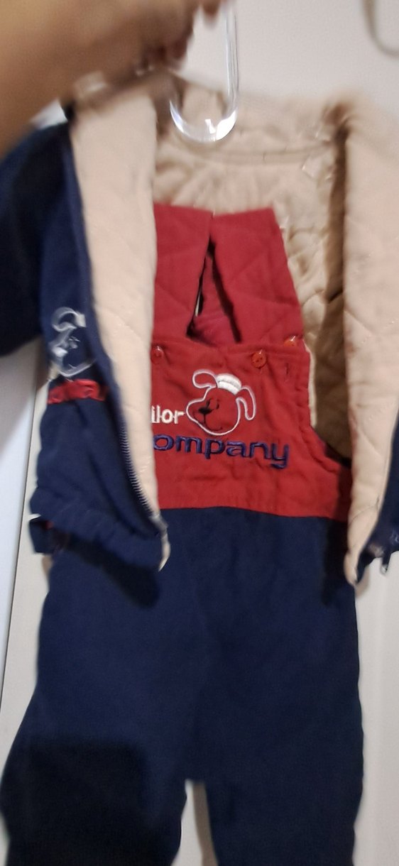 Mavi Erkek Ve Kız Bebek Street Wear Tulumu - Görsel 3