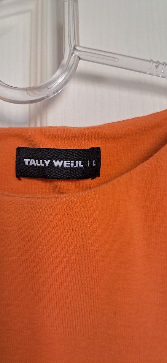 Turuncu  Sıfır Kol Midi Elbise - Görsel 3