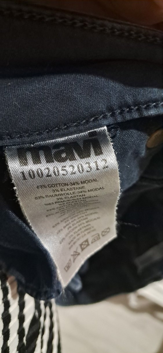 Lacivert kadın Denim Pantolon - Görsel 3