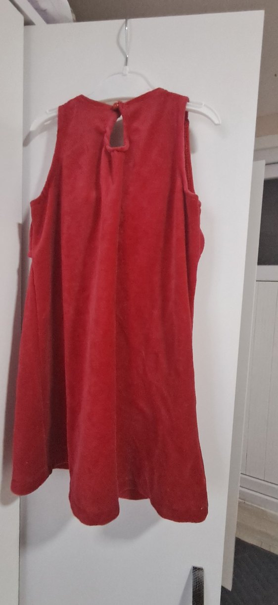 Kırmızı Kız çocuk Elbise - Görsel 3