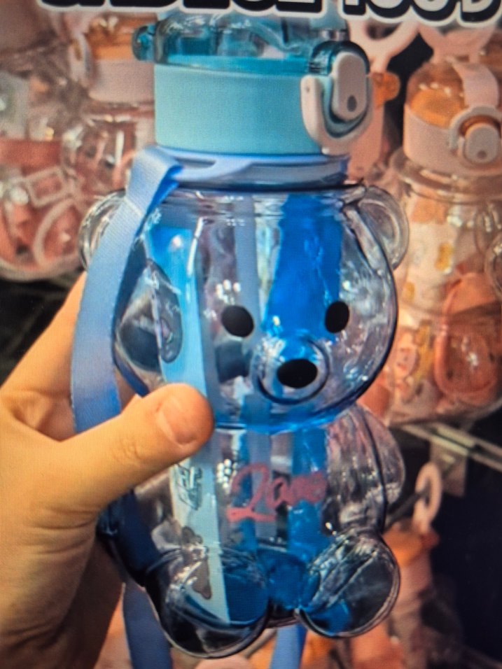 Pembe Ayıcık Tasarımlı Çocuk Matara - Görsel 2