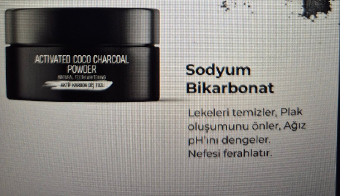 Aktif Karbon Diş Beyazlatma Tozu sigara çay kahve lekelerini k - Görsel 3
