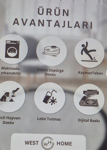 Dijital Baskı Yıkanabilir kaymaz mutfak halısı (45) - Görsel 3