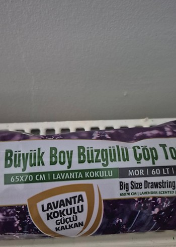 Lavanta Kokulu Büyük Boy Büzgülü Çöp Torbası(52) - Görsel 2