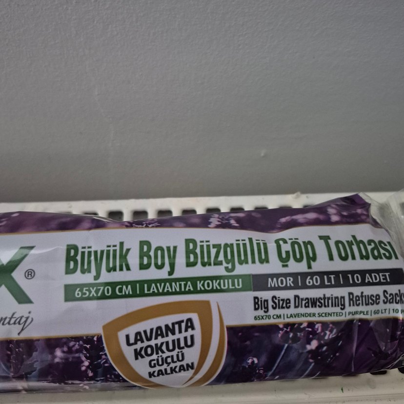 Lavanta Kokulu Büyük Boy Büzgülü Çöp Torbası(52) - Görsel 2