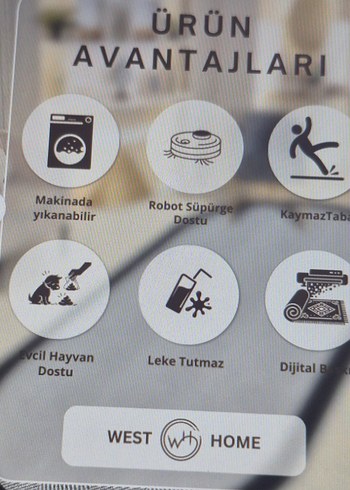 Dijital Baskı Yıkanabilir Kaymaz Taban Oval Mutfak Halısı(45) - Görsel 3