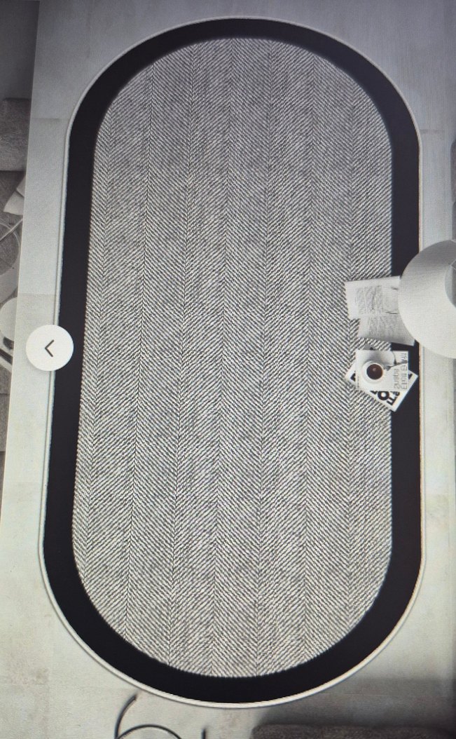 Dijital Baskı Yıkanabilir Kaymaz Taban Oval Mutfak Halısı(45) - Görsel 2