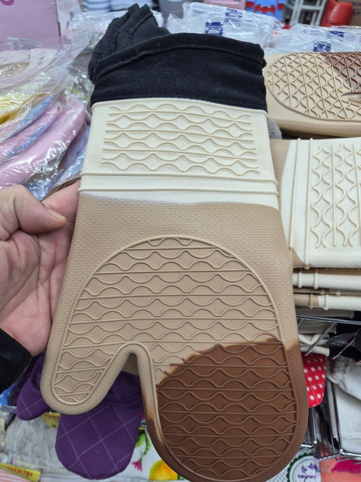 Kahverengi Yılan Desenli Fırın Eldiveni(051) - Görsel 2