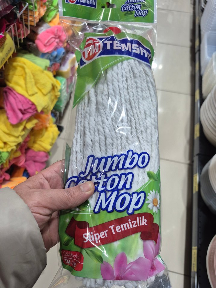 Jumbo Pamuk Mop Süper Temizlik(06) - Görsel 2