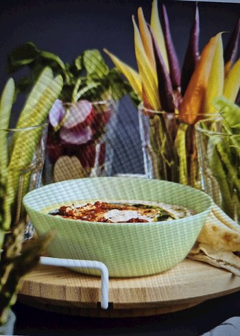 İkea cam kase 15 cm açık yeşil - Görsel 3