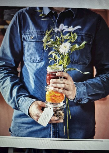 İKEA KAPAKLI CAM KAVANOZ 3 ADET - Görsel 4