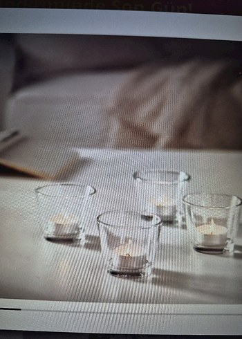 ikea tealight mumluk 4 adet - Görsel 2