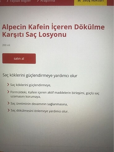 Diğer Alpecin Kafein içeren dökülme karşıtı saç losyonu