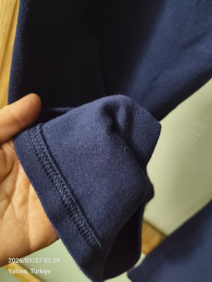 LİKRALI PAMUKLU EŞOFMAN ALTI - Görsel 4